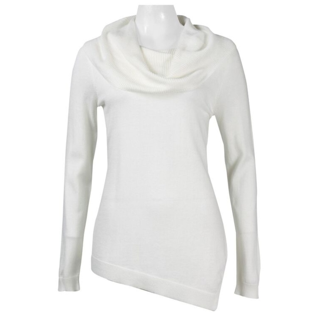Asymmetrical Hem  Sweater (16PK99670/IVORY)